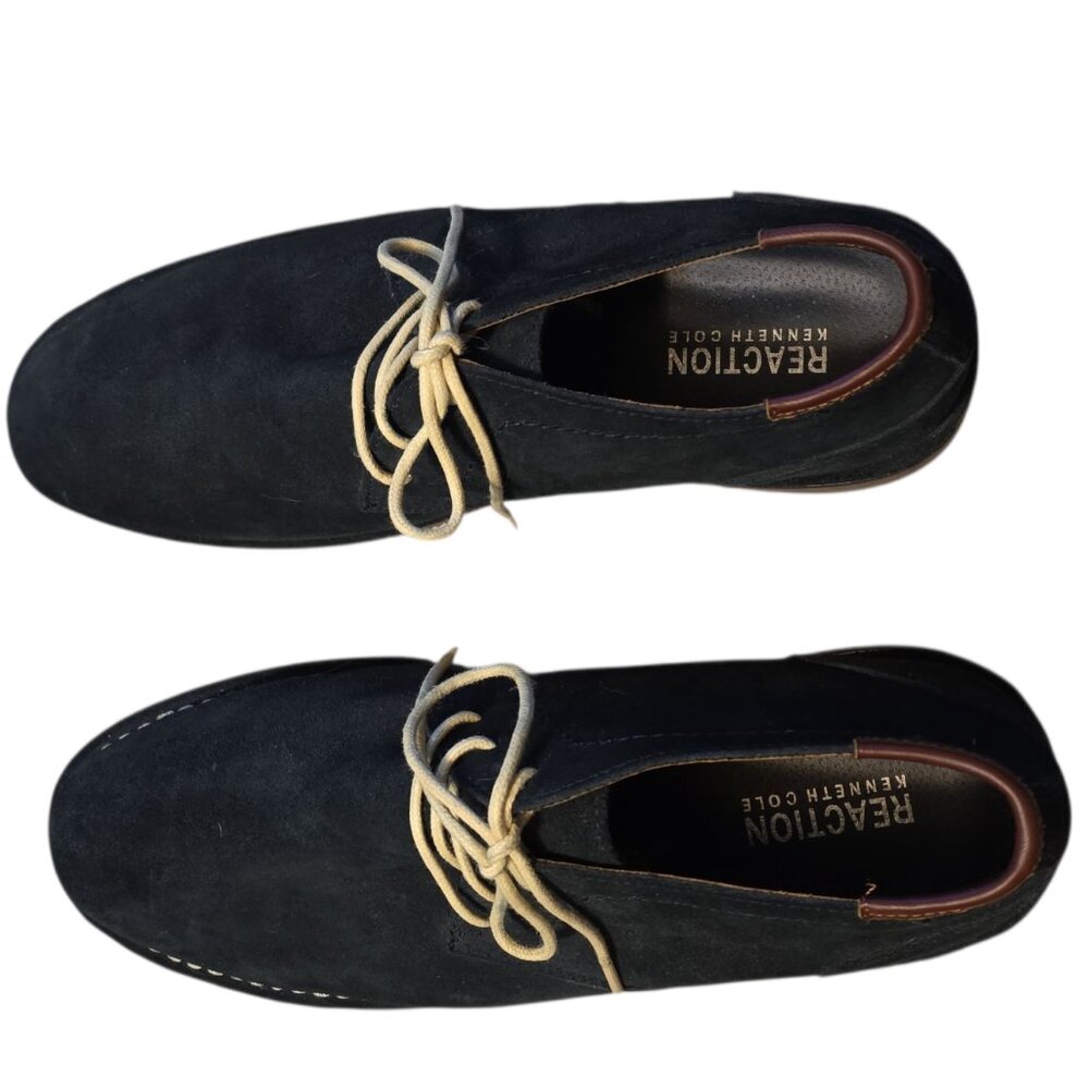 Size 13 Reaction by Kenneth Cole Midnight Blue Suede "Desert Sun" Chukka Boots - Picture 8 of 8